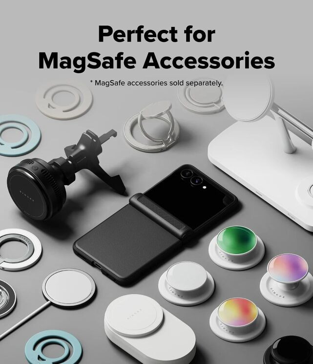 Защитный чехол Ringke Onyx Flap Magnetic для Samsung Galaxy Flip 8 (8800380460591) - Black: фото 10 из 23