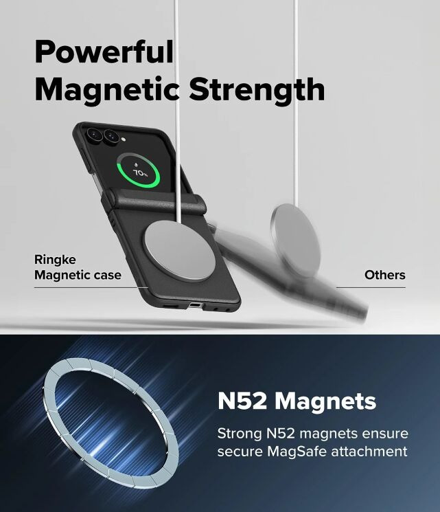 Защитный чехол Ringke Onyx Flap Magnetic для Samsung Galaxy Flip 8 (8800380460591) - Black: фото 11 из 23
