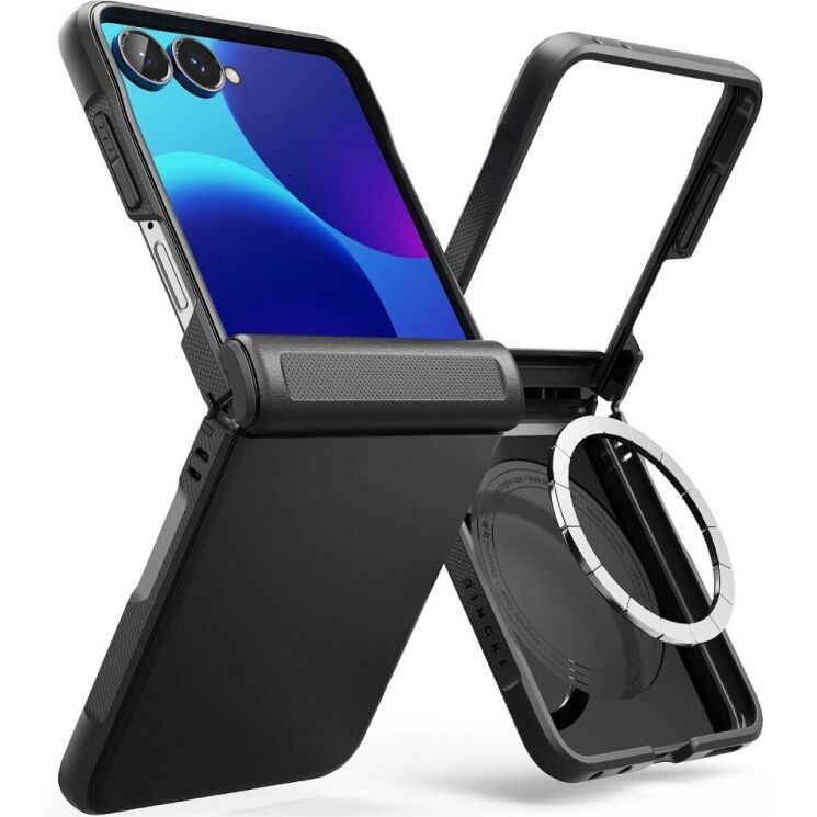 Защитный чехол Ringke Onyx Flap Magnetic для Samsung Galaxy Flip 8 (8800380460591) - Black: фото 2 из 23