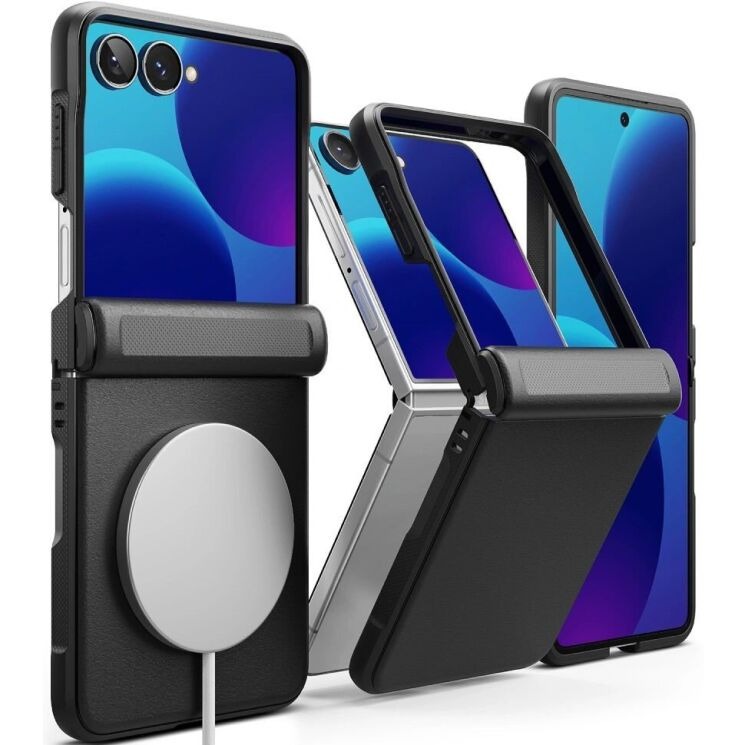 Защитный чехол Ringke Onyx Flap Magnetic для Samsung Galaxy Flip 8 (8800380460591) - Black: фото 4 из 23