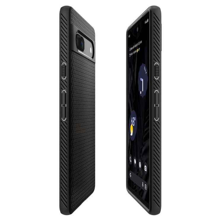 Защитный чехол Spigen (SGP) Liquid Air для Google Pixel 7a - Matte Black: фото 7 из 17