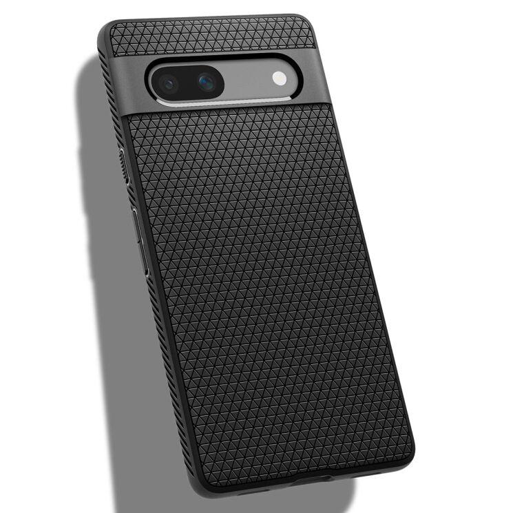 Защитный чехол Spigen (SGP) Liquid Air для Google Pixel 7a - Matte Black: фото 5 из 17
