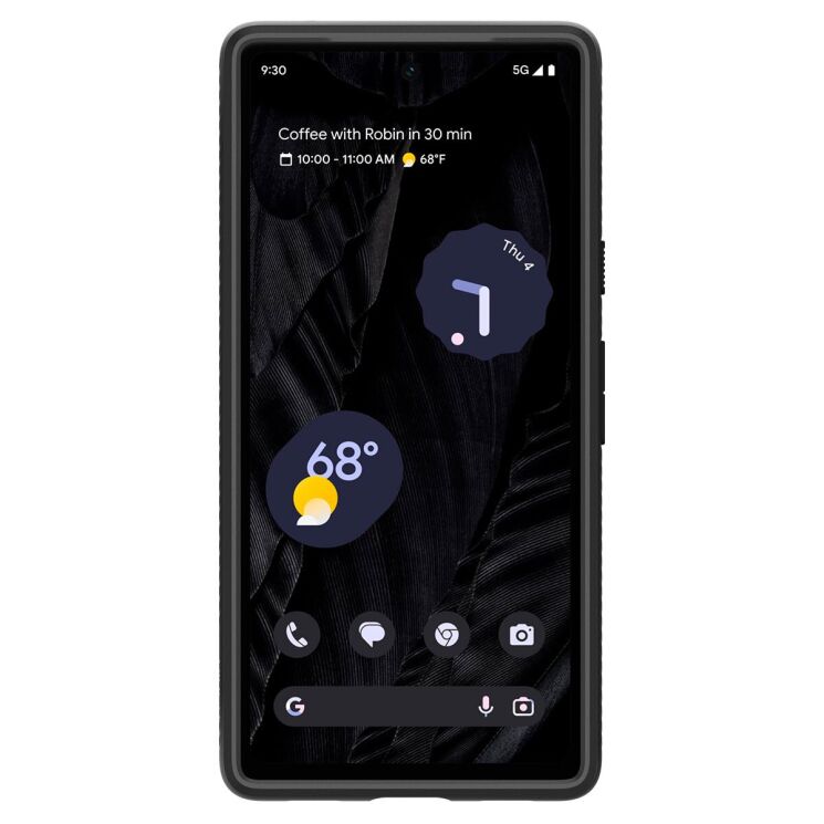 Защитный чехол Spigen (SGP) Liquid Air для Google Pixel 7a - Matte Black: фото 8 из 17