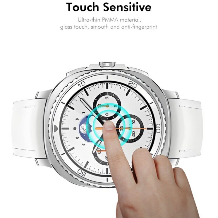 Захисна плівка ENKAY 3D Curved Film для Samsung Galaxy Watch 8 Classic - Black: фото 4 з 7
