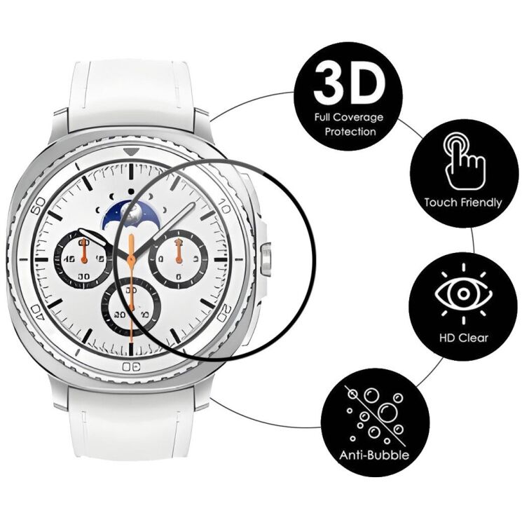 Захисна плівка ENKAY 3D Curved Film для Samsung Galaxy Watch 8 Classic - Black: фото 2 з 7