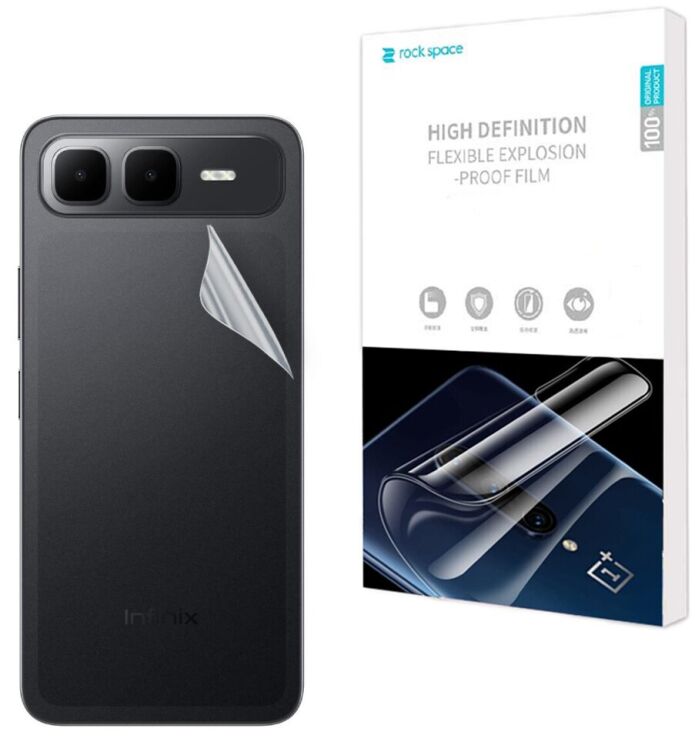 Захисна плівка на задню панель RockSpace Explosion-Proof SuperClear для Infinix Smart 10 Plus: фото 1 з 9