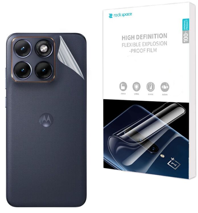Захисна плівка на задню панель RockSpace Explosion-Proof SuperClear для Motorola Edge 70 Fusion: фото 1 з 9