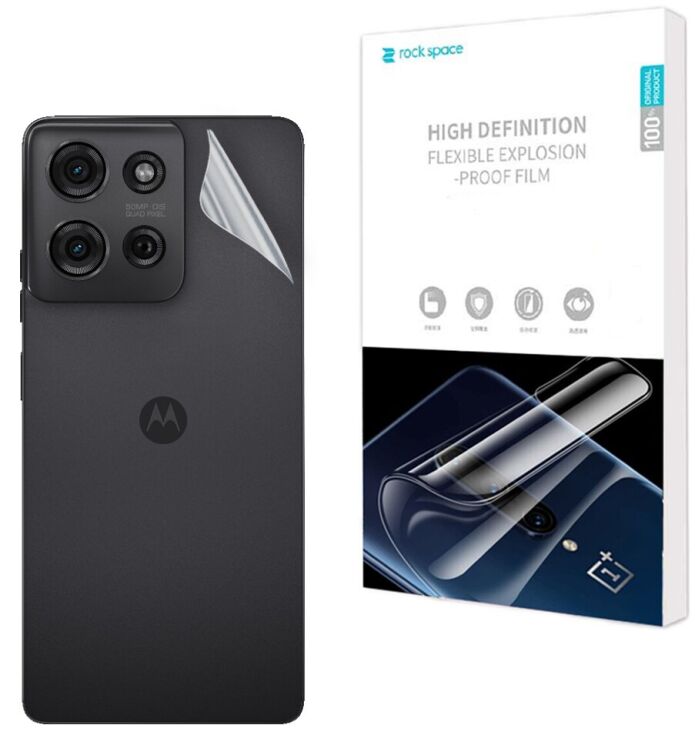 Захисна плівка на задню панель RockSpace SuperClear для Motorola Moto G75: фото 1 з 9