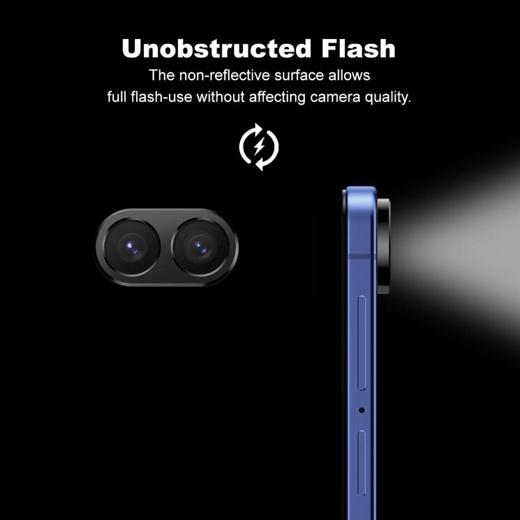 Защитная рамка IMAK Camera Styling для Samsung Galaxy Flip 7 / Flip 8 - Black (383981B) Защитная рамка IMAK Camera Styling для Samsung Galaxy Flip 7 / Flip 8 - Black: фото 4 из 8