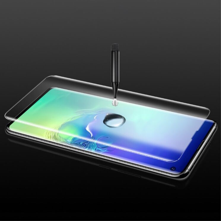 Защитное стекло AMORUS 3D Curved UV для Samsung Galaxy S10 (G973) (с лампой UV): фото 7 из 12