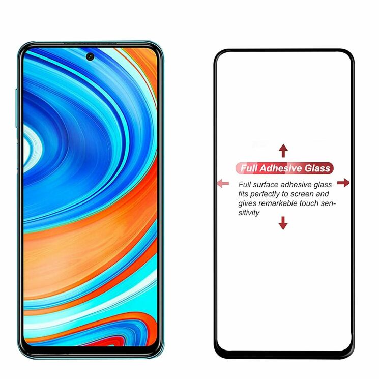 Защитное стекло Deexe 5D Full Glue для Xiaomi Redmi Note 9 / Redmi 10X - Black: фото 3 из 3