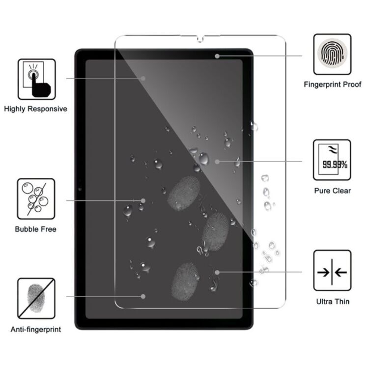 Захисне скло Deexe HD Glass для Lenovo Yoga Tab Plus: фото 3 з 6