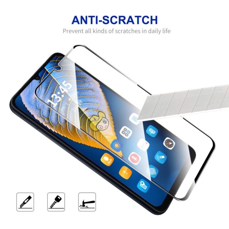 Защитное стекло ENKAY Easy Install Full Glue для Xiaomi Redmi 14C / Redmi A4 5G / Poco C75 - Black: фото 6 из 9