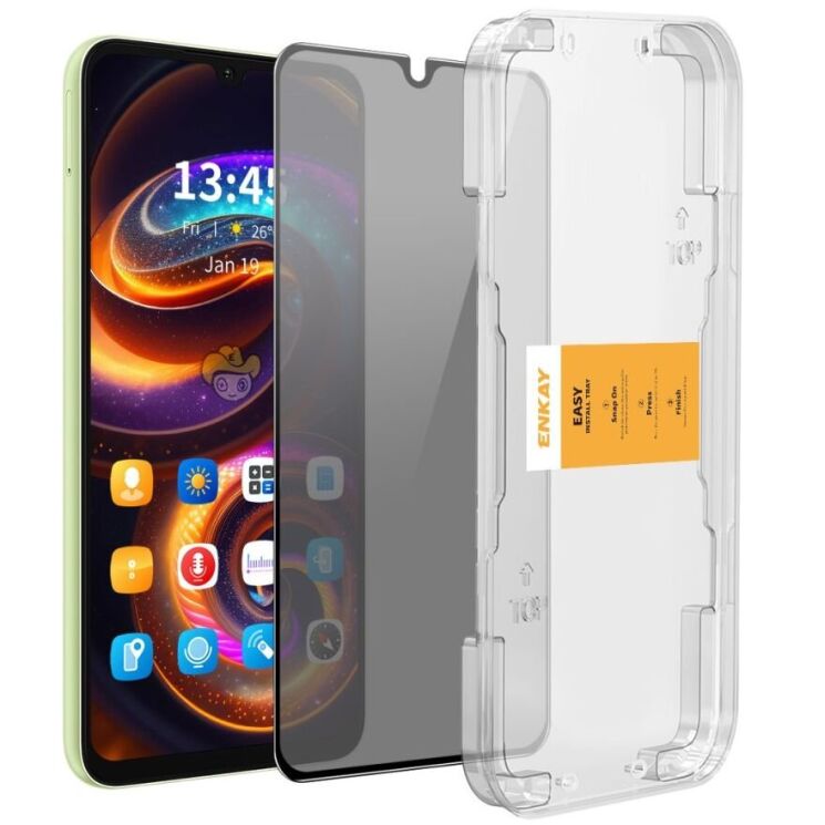 Защитное стекло ENKAY Privacy для Samsung Galaxy A06 (A065) - Black: фото 1 из 7