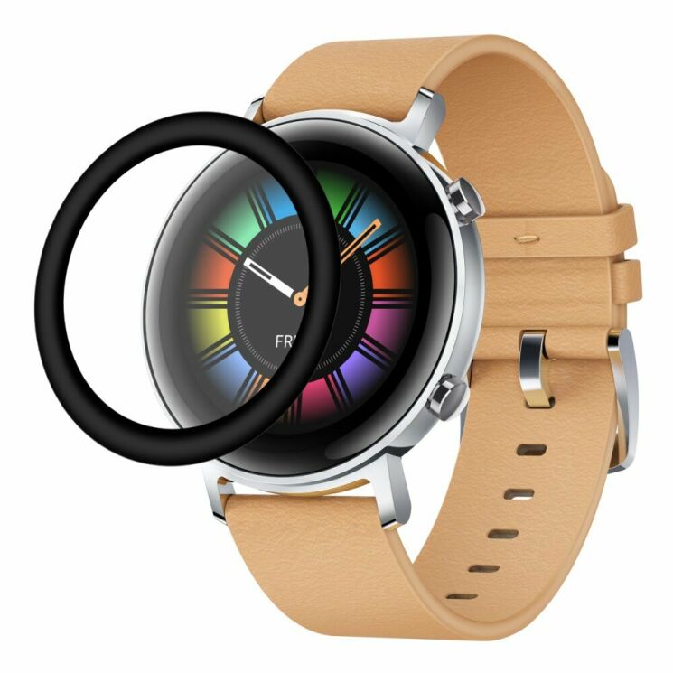 Захисне скло HAT PRINCE 3D Full Tempered Screen для Huawei Watch GT2 42mm - Black: фото 3 з 8