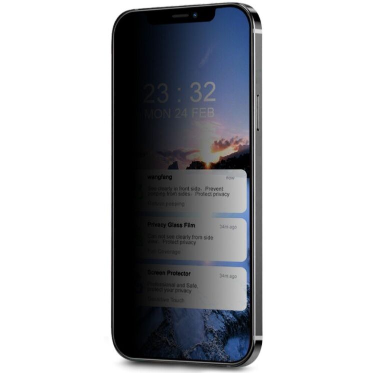 Защитное стекло IMAK HighPrivacy для Apple iPhone 12 Pro Max - Black: фото 2 из 14