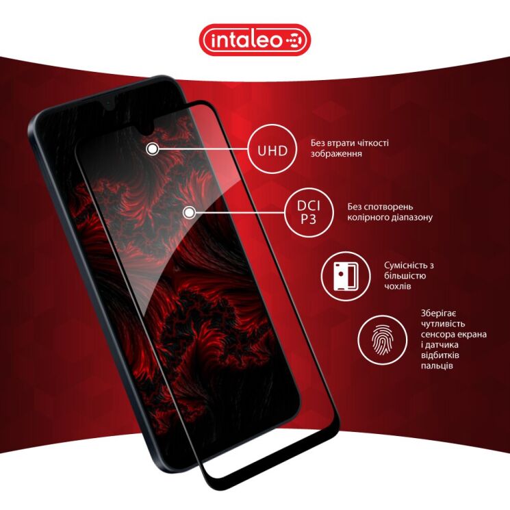 Защитное стекло Intaleo Full Glue для Samsung Galaxy A16 (A165) - Black: фото 5 из 9