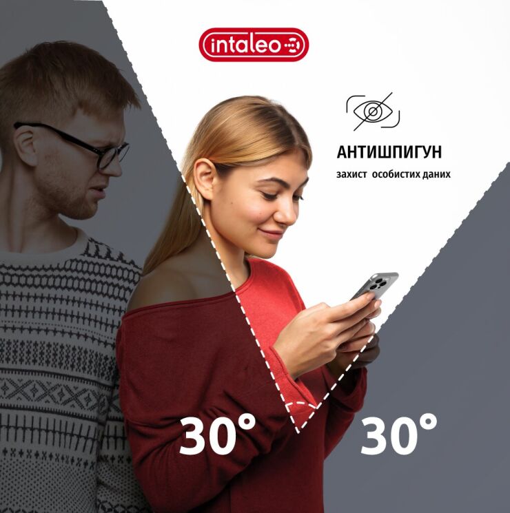 Захисне скло Intaleo Privacy для iPhone 18 Pro Max - Black: фото 4 з 10