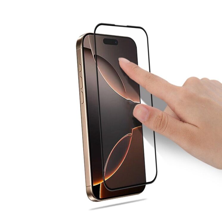 Защитное стекло MOCOLO 5D Curved Full Glue для Apple iPhone 17 Pro Max - Black: фото 3 из 7