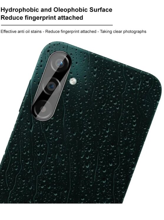 Защитное стекло на камеру IMAK Black Glass Lens для Samsung Galaxy A25 (A256) - Black: фото 8 из 13