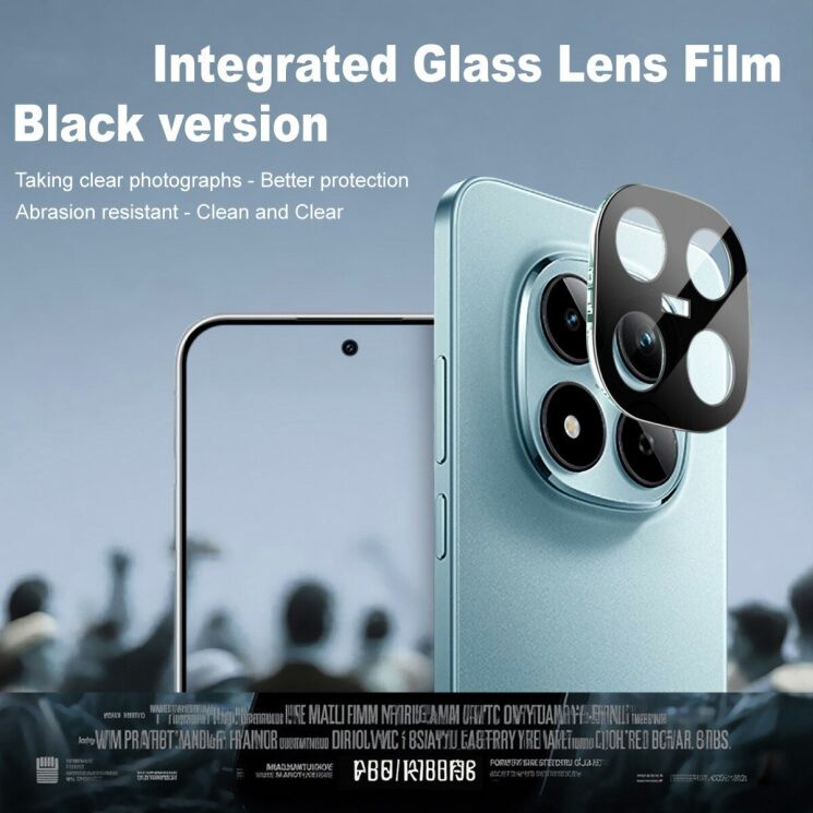 Защитное стекло на камеру IMAK Black Glass Lens для Xiaomi Redmi Note 15 Pro - Black: фото 2 из 7