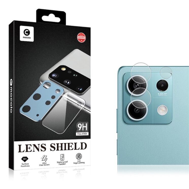 Захисне скло на камеру MOCOLO Lens Protector для Xiaomi Redmi Note 13 Pro 5G: фото 7 з 7