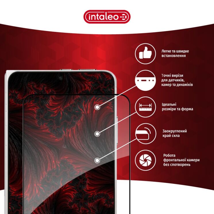 Захисне скло на зовнішній дисплей Intaleo Full Glue OD для iPhone Duo - Black (435056B) Захисне скло на зовнішній дисплей Intaleo Full Glue OD для iPhone Duo - Black: фото 4 з 9