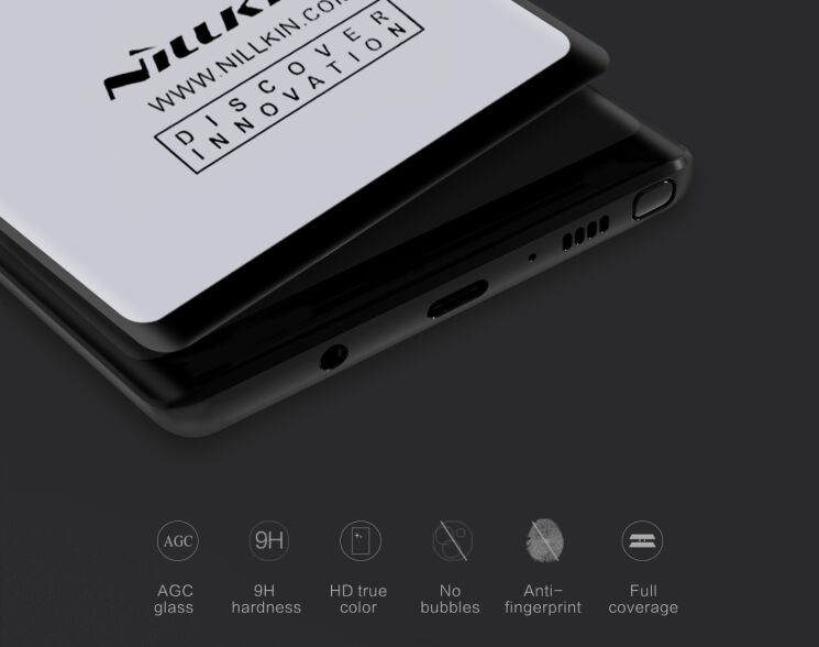 Захисне скло NILLKIN 3D CP+ MAX для Samsung Galaxy Note 9 - Black: фото 6 з 16