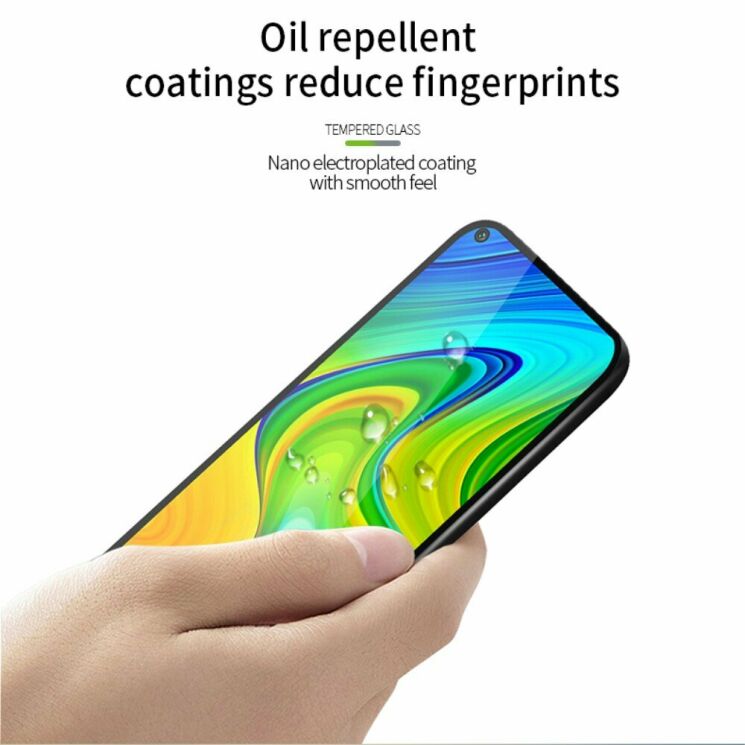 Защитное стекло PINWUYO 3D Full Glue Cover для Xiaomi Redmi Note 9 / Redmi 10X - Black: фото 10 из 13