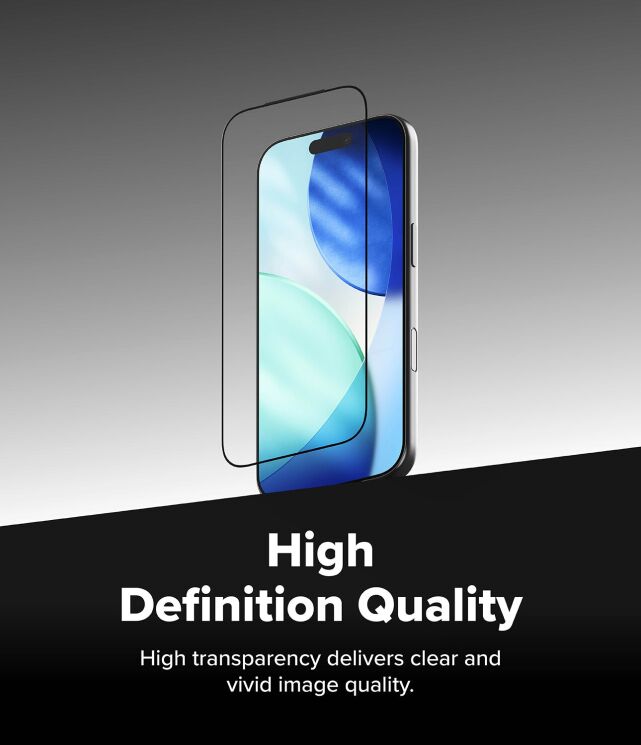 Защитное стекло Ringke Easy Slide AR Tempered Glass для iPhone 17 Pro Max (8800293859765) - Black: фото 10 из 19