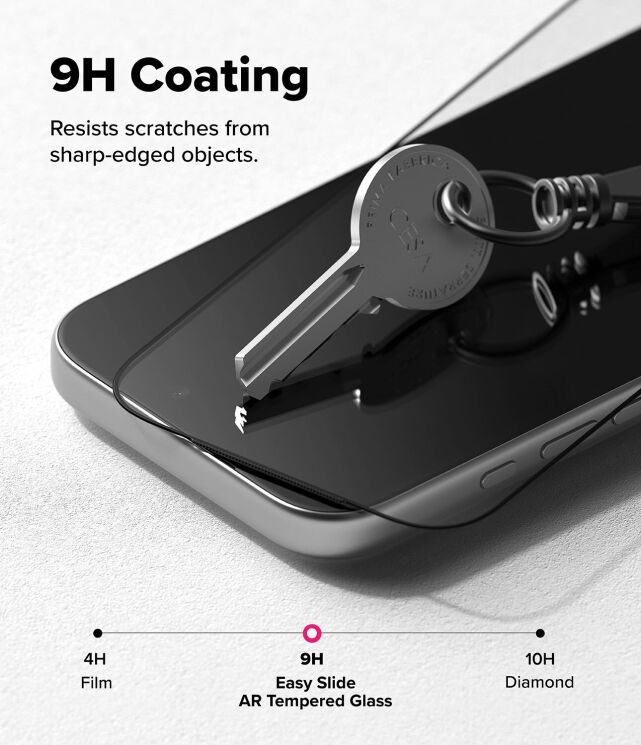 Защитное стекло Ringke Easy Slide AR Tempered Glass для iPhone 17 Pro Max (8800293859765) - Black: фото 9 из 19