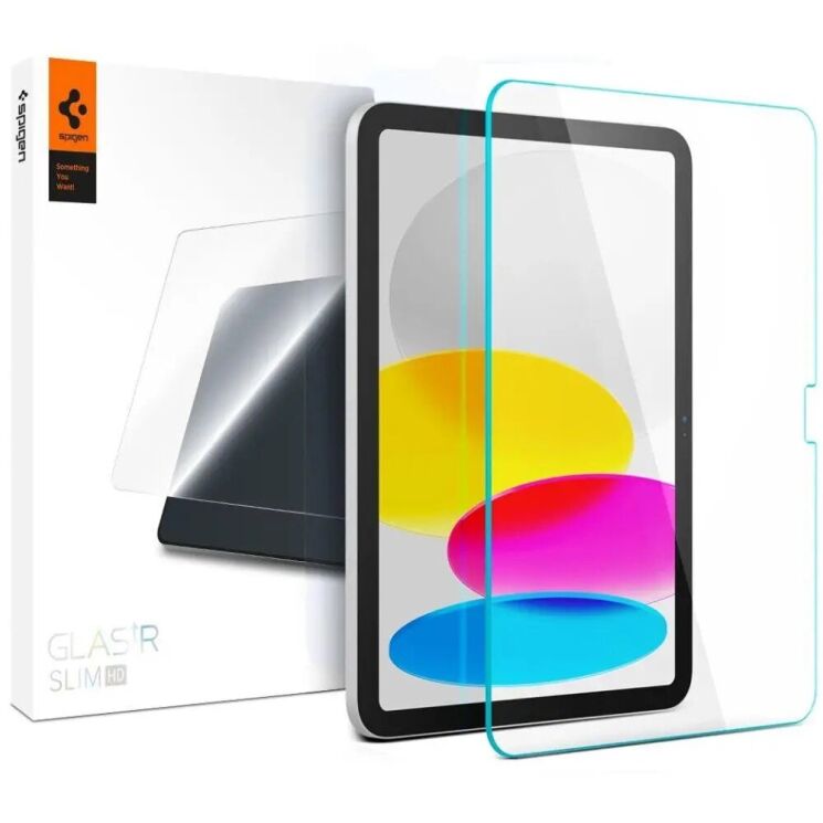 Захисне скло Spigen (SGP) Screen Protector Glas.tR SLIM (FT) для iPad 10.9 (2022) / iPad 11 (2025): фото 1 з 6