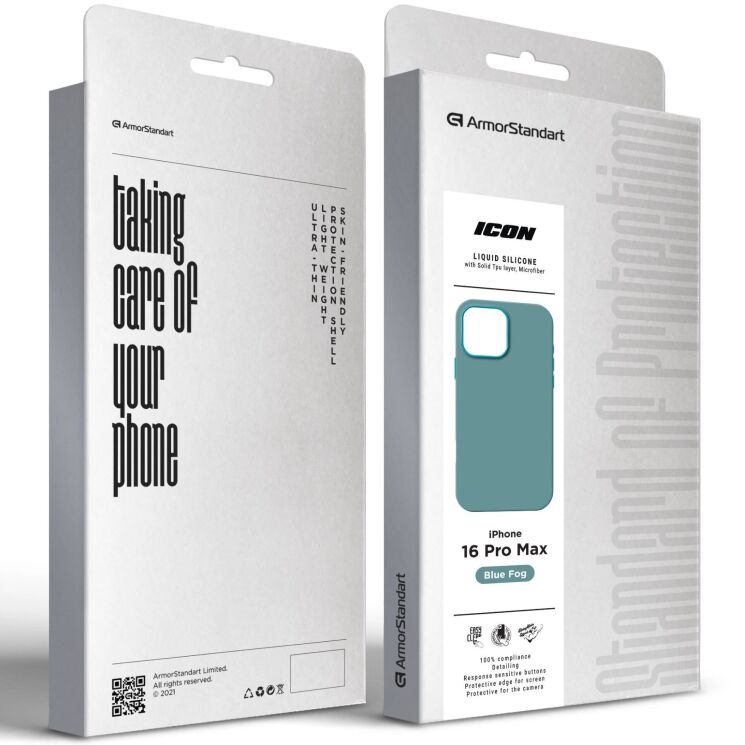 Захисний чохол ArmorStandart ICON2 Case для iPhone 16 Pro Max - Blue Fog: фото 3 з 9