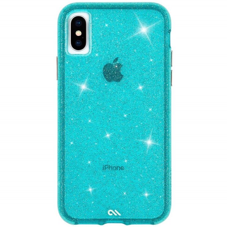 Защитный чехол Case-Mate Sheer Crystal для Apple iPhone X / iPhone XS - Teal: фото 1 из 8