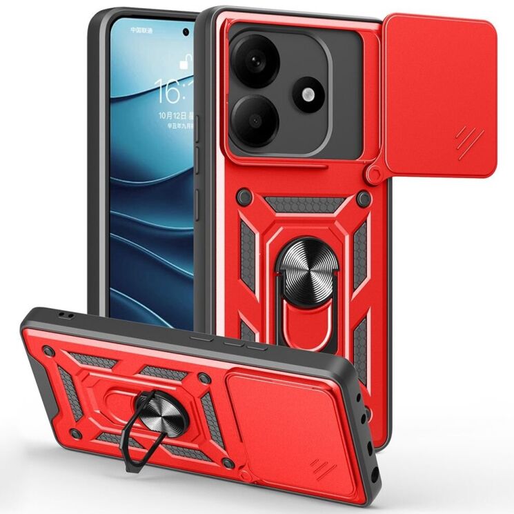 Защитный чехол Deexe Armor Shield для Xiaomi Redmi Note 14 5G - Red: фото 1 из 8