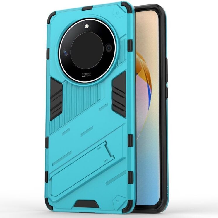 Захисний чохол Deexe Bibercas для Honor Magic 6 Lite - Baby Blue: фото 2 з 8