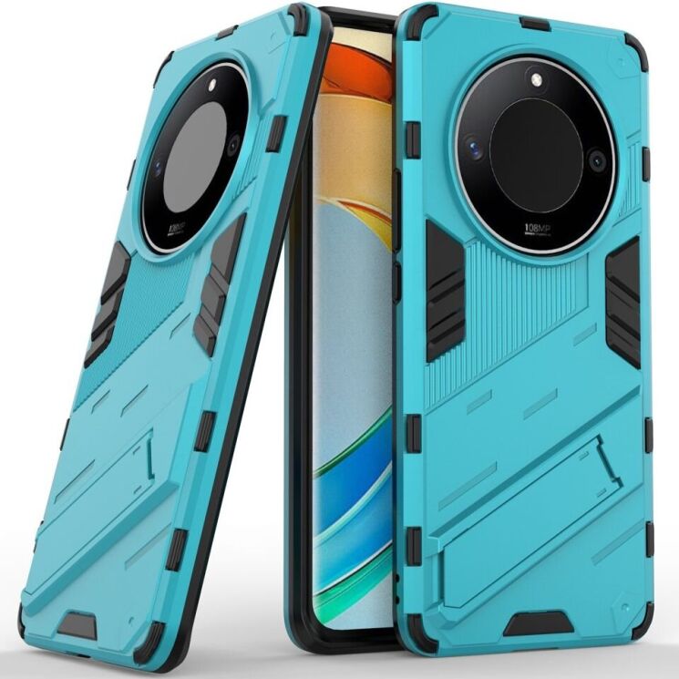 Захисний чохол Deexe Bibercas для Honor Magic 6 Lite - Baby Blue: фото 1 з 8
