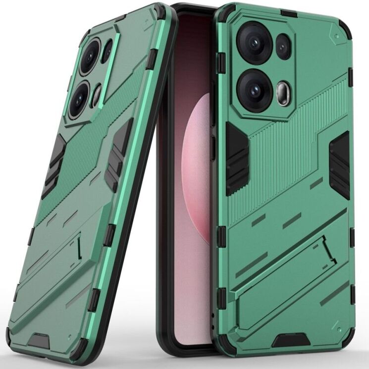 Захисний чохол Deexe Bibercas для OPPO Reno 13 Pro 5G - Green: фото 1 з 7