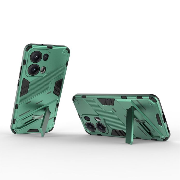 Захисний чохол Deexe Bibercas для OPPO Reno 13 Pro 5G - Green: фото 3 з 7