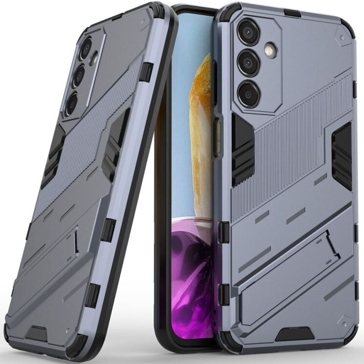 Защитный чехол Deexe Bibercas для Samsung Galaxy M15 (M156) - Dark Blue: фото 1 из 7