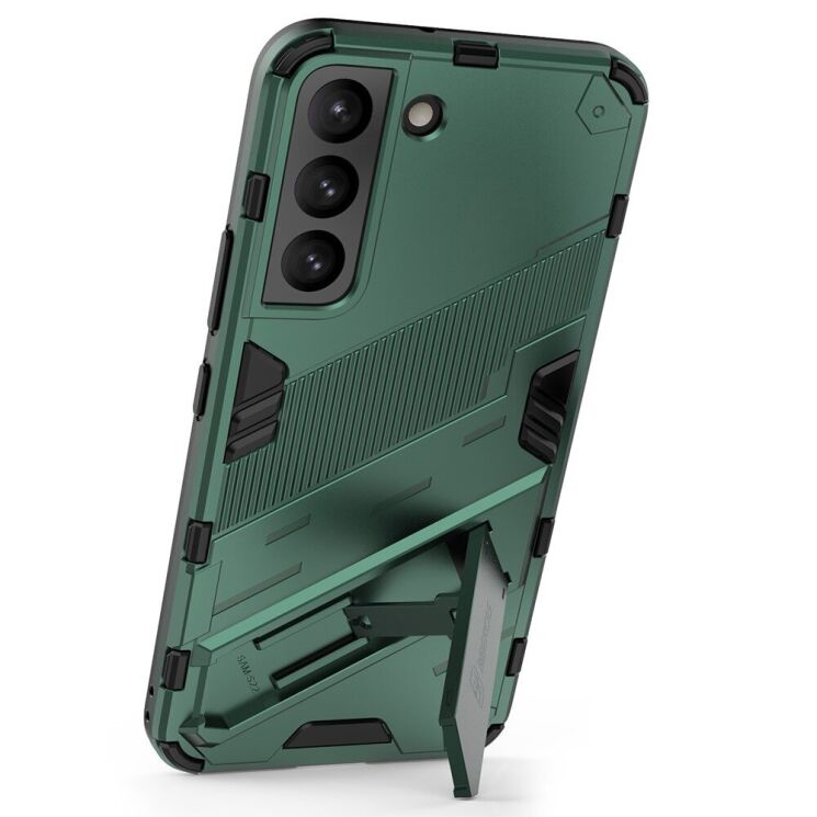 Защитный чехол Deexe Bibercas для Samsung Galaxy S22 (S901) - Green: фото 3 из 8