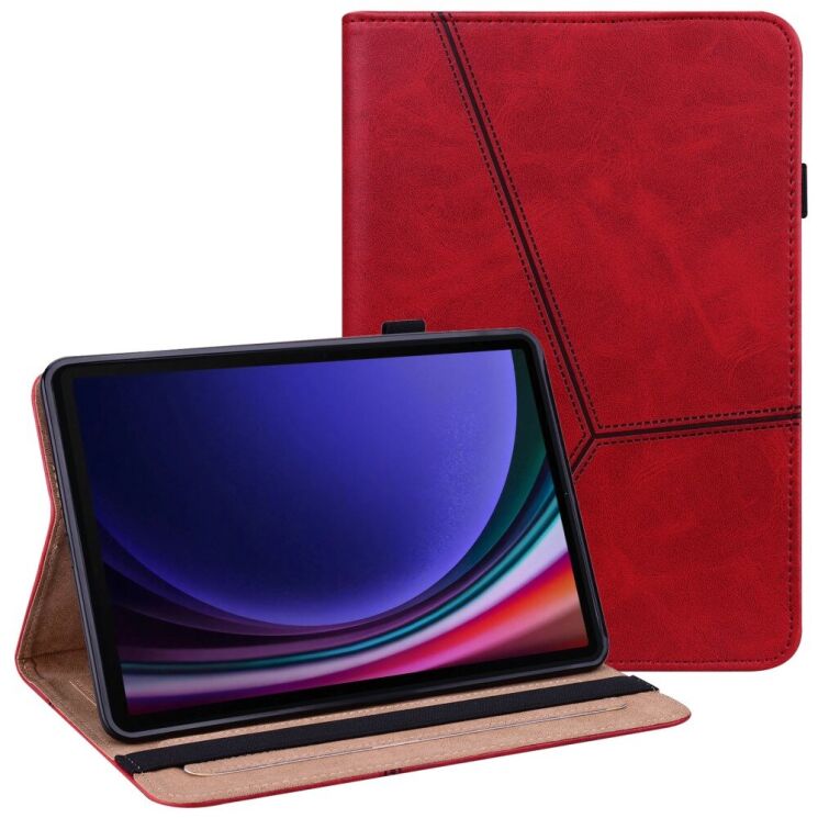 Защитный чехол Deexe Business Cover для Samsung Galaxy Tab S9 (X710/716) - Red: фото 1 из 11