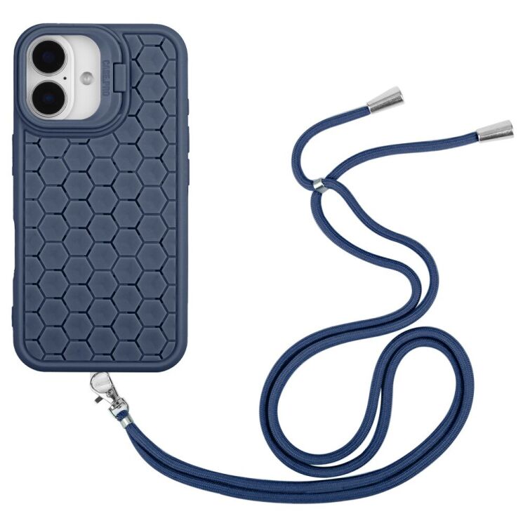 Защитный чехол Deexe CasePro with MagSafe для Apple iPhone 16 - Dark Blue: фото 2 из 5