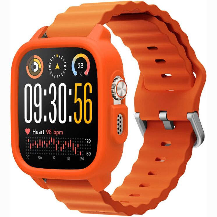Защитный чехол Deexe Color Frame для Realme Watch 5 - Orange (402703O) Защитный чехол Deexe Color Frame для Realme Watch 5 - Orange: фото 2 из 4