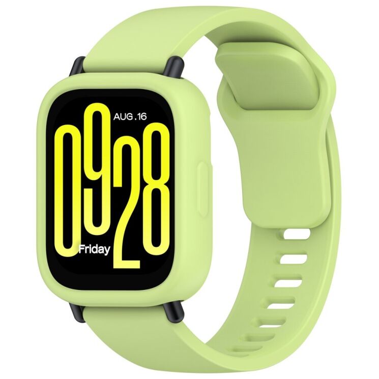 Защитный чехол Deexe Color Frame для Xiaomi Redmi Watch 5 Active - Lime: фото 7 из 8