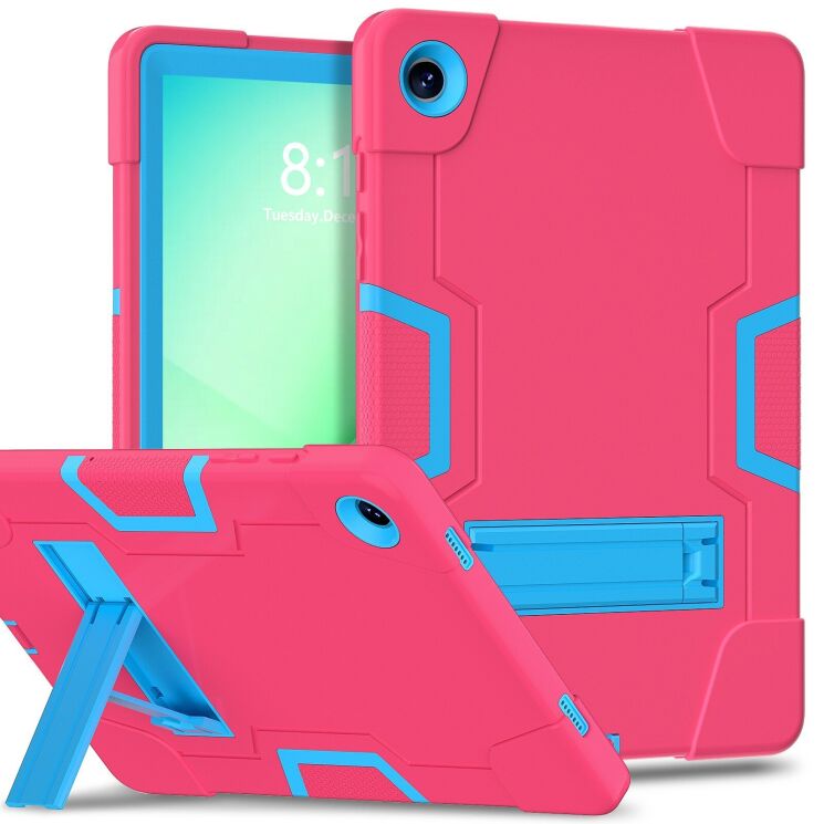 Защитный чехол Deexe Color Kickstand для Samsung Galaxy Tab A11 Plus (X230/236) - Rose / Blue: фото 1 из 7