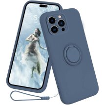 Защитный чехол Deexe Color Shell для Apple iPhone 16 Pro - Dark Blue: фото 1 из 6