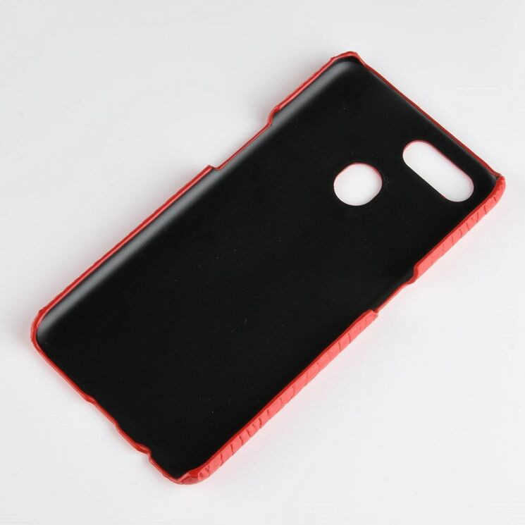 Захисний чохол Deexe Croco Style для OPPO A12 - Brown: фото 5 з 6