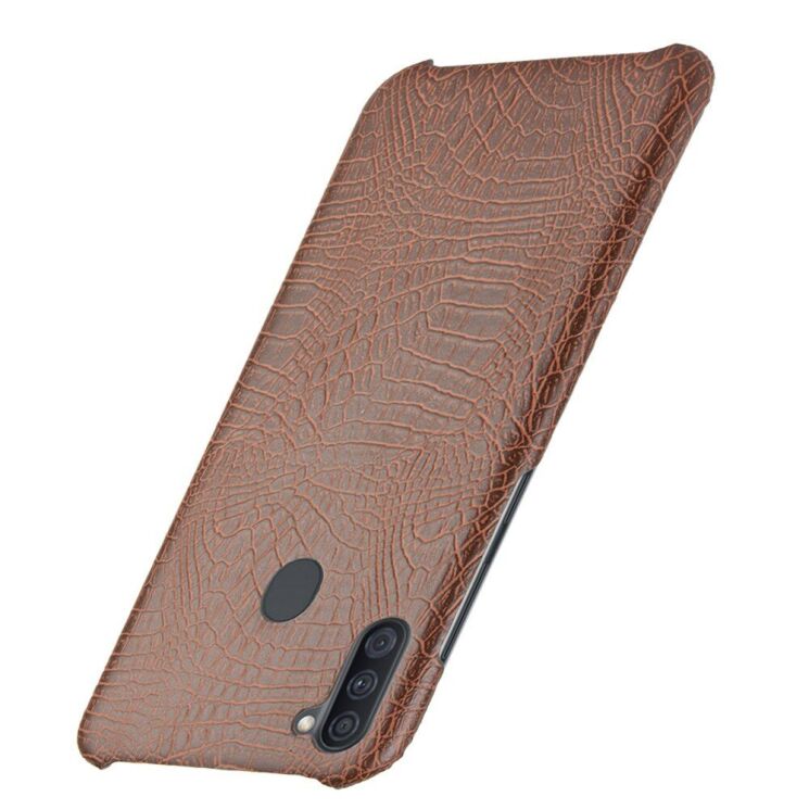 Захисний чохол Deexe Croco Style для Samsung Galaxy M11 (M115) - Brown: фото 3 з 8