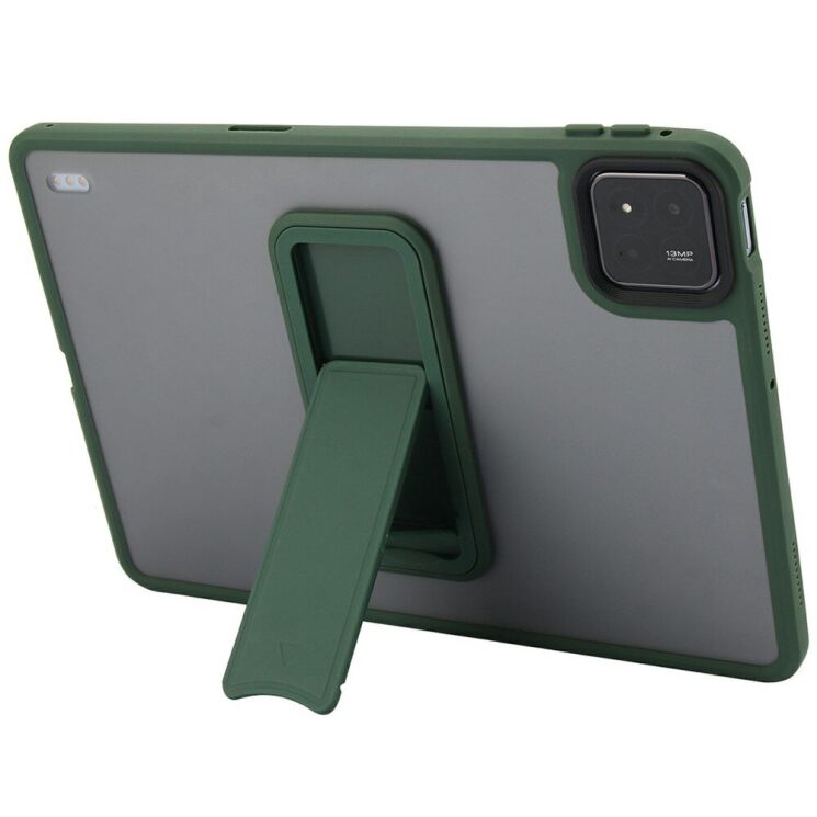 Защитный чехол Deexe Crystal Kickstand для Xiaomi Pad 7 / 7 Pro - Green: фото 2 из 10